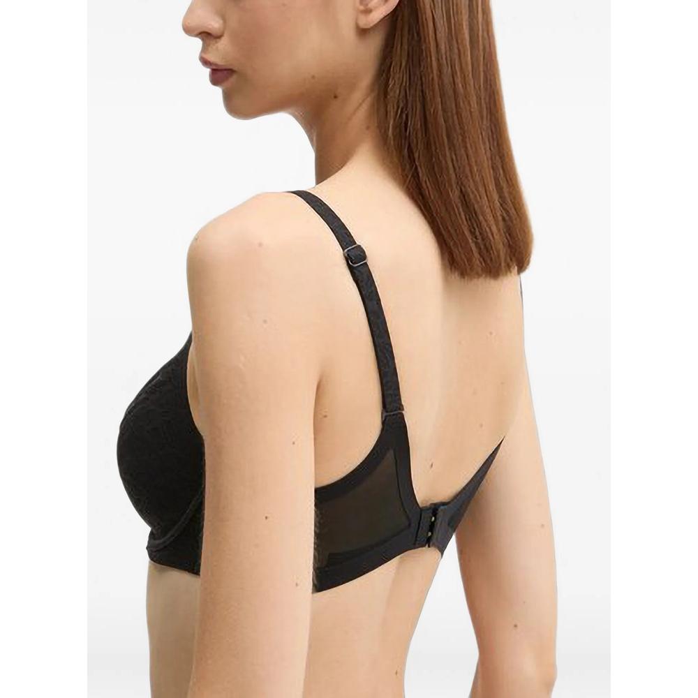 Pure lace-panelled bra 2