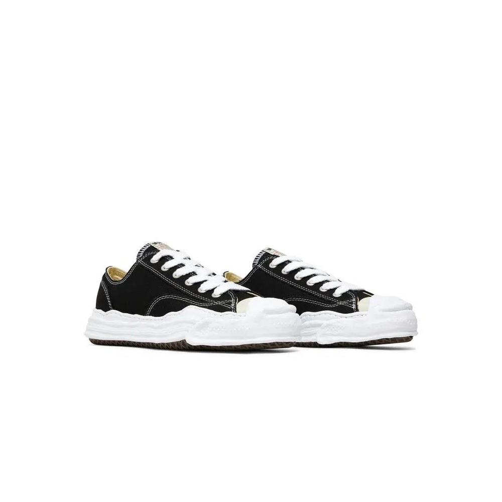Кроссовки Maison Mihara Yasuhiro Hank OG Sole Canvas Low 'Black White' 8