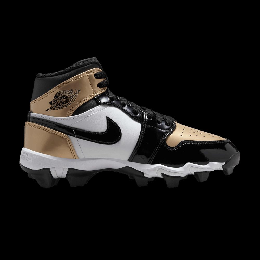 Бутсы Air Jordan 1 Mid Cleat GS 'Gold Toe' 1