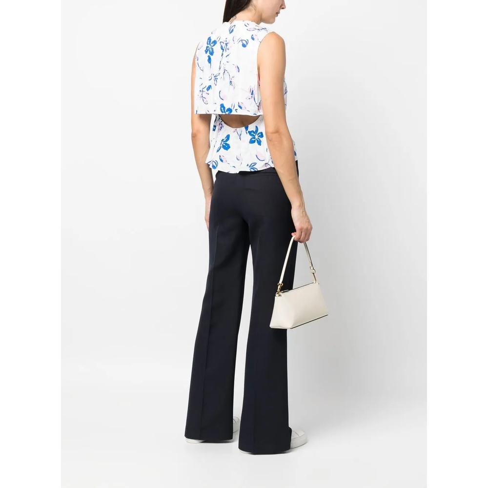 floral-print cut-out sleeveless blouse 2