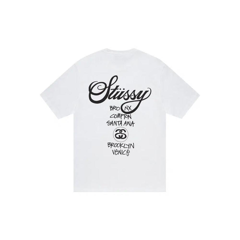 Футболки Stussy World Tour Tee 'White' 2