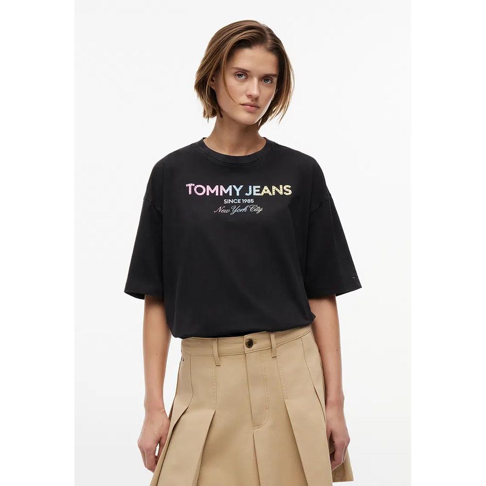 Футболка оверсайз с блестками - Tommy Jeans 1