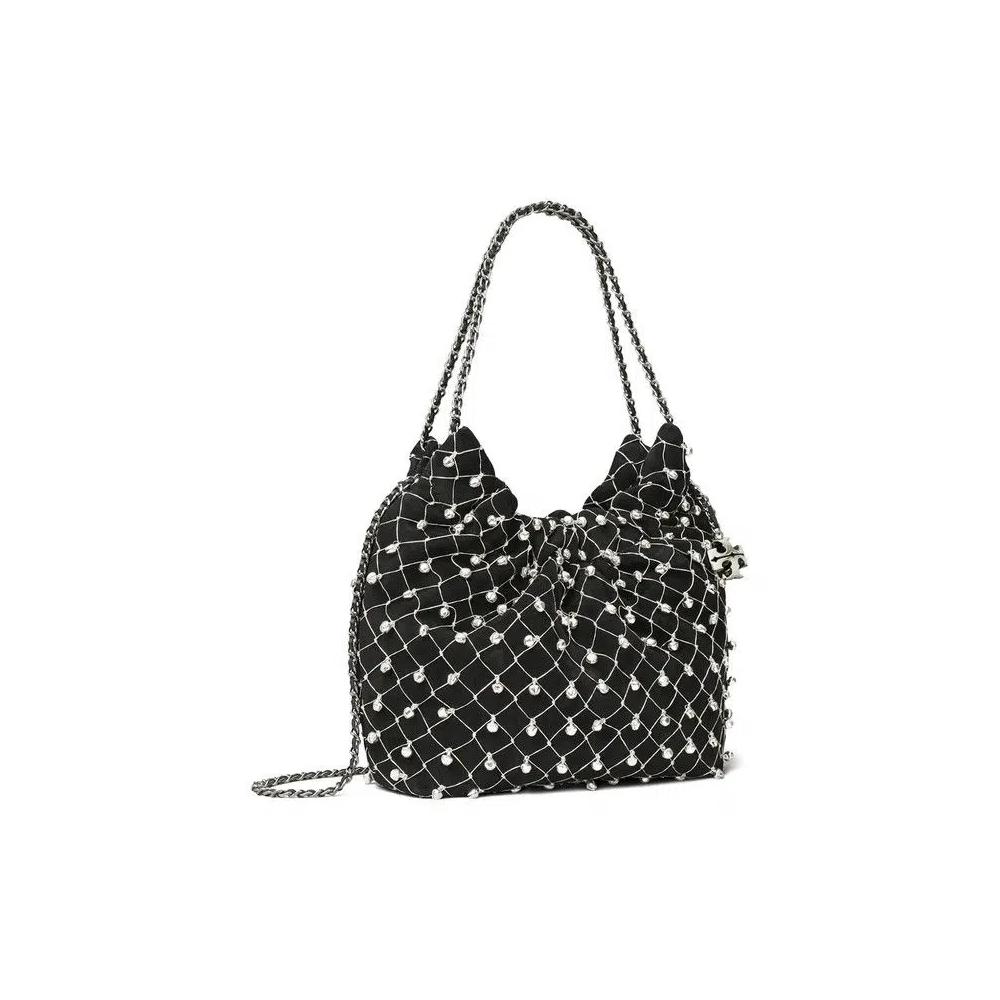 Сумки через плечо Tory Burch Fleming Bell Mini Hobo Bag 'Black' 2