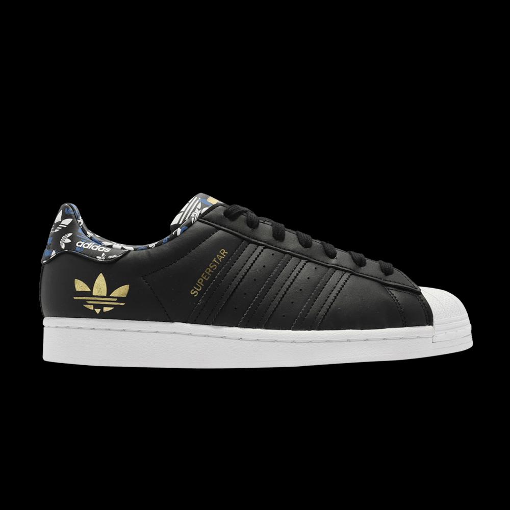 Кроссовки adidas Superstar 'Black Gold Metallic' 1