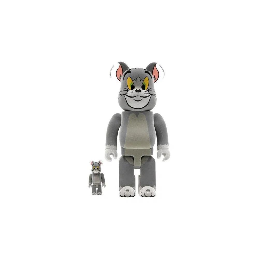 Фигурки BE@RBRICK Tom and Jerry: Tom Flocky 100% & 400% Set 'Grey' 1