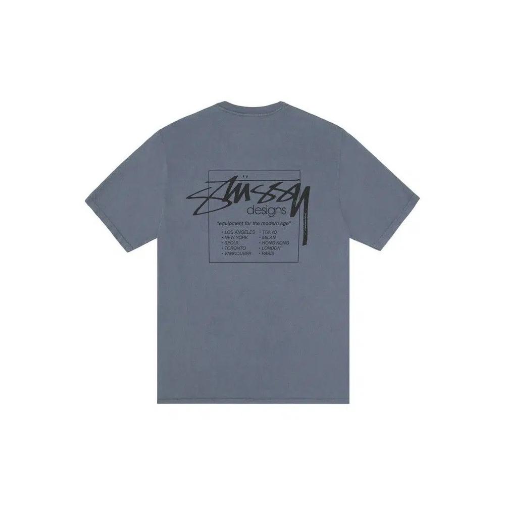 Топы Stussy Modern Age Tee Pigment Dyed 'Navy' 2
