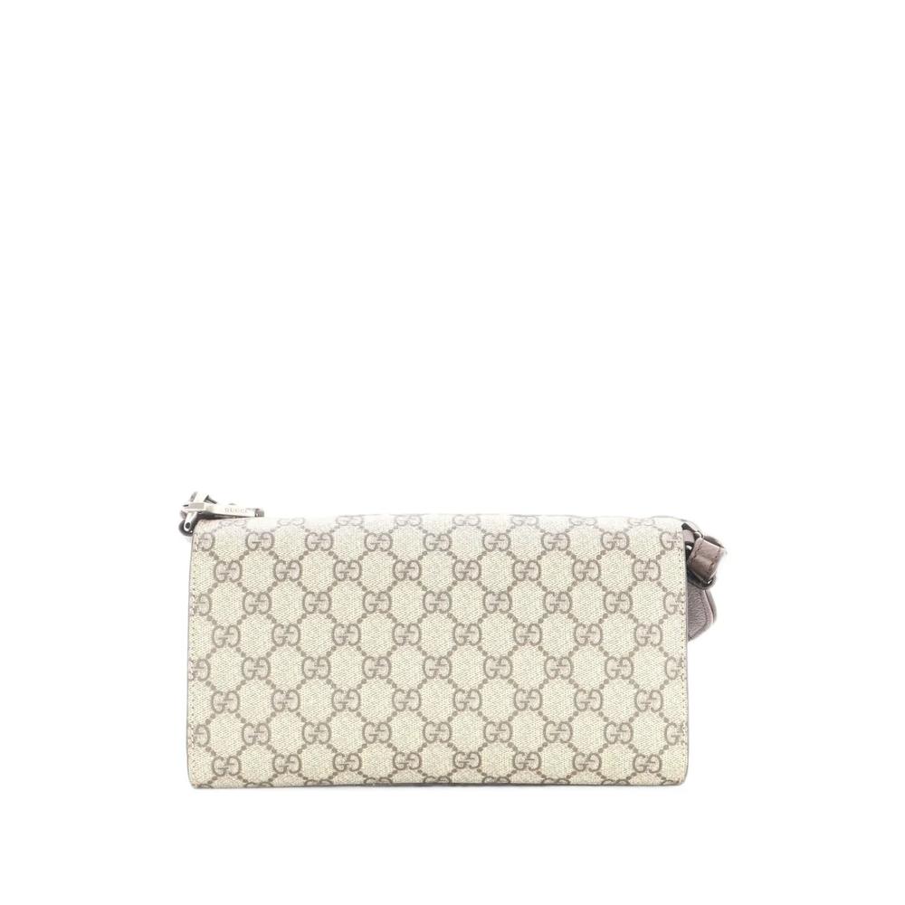 Маленькая сумка на плечо Dionysus East-West Flap Bag GG Coated Canvas 2