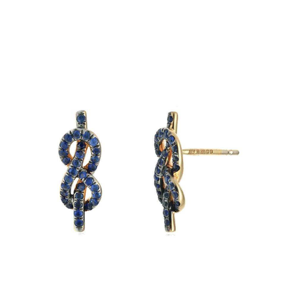 Серьги Forget Me Knot из розового золота 2