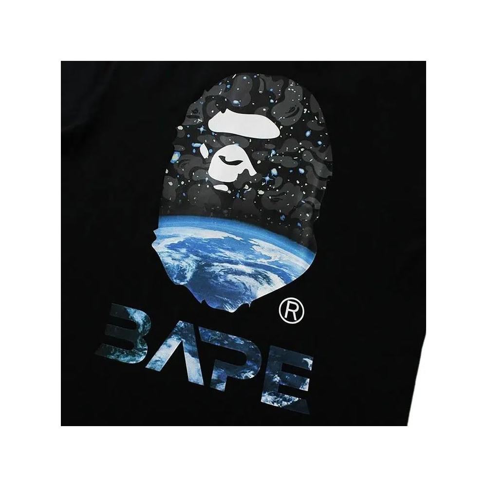 Футболки BAPE Space Camo Ape Head Tee 'Black' 2