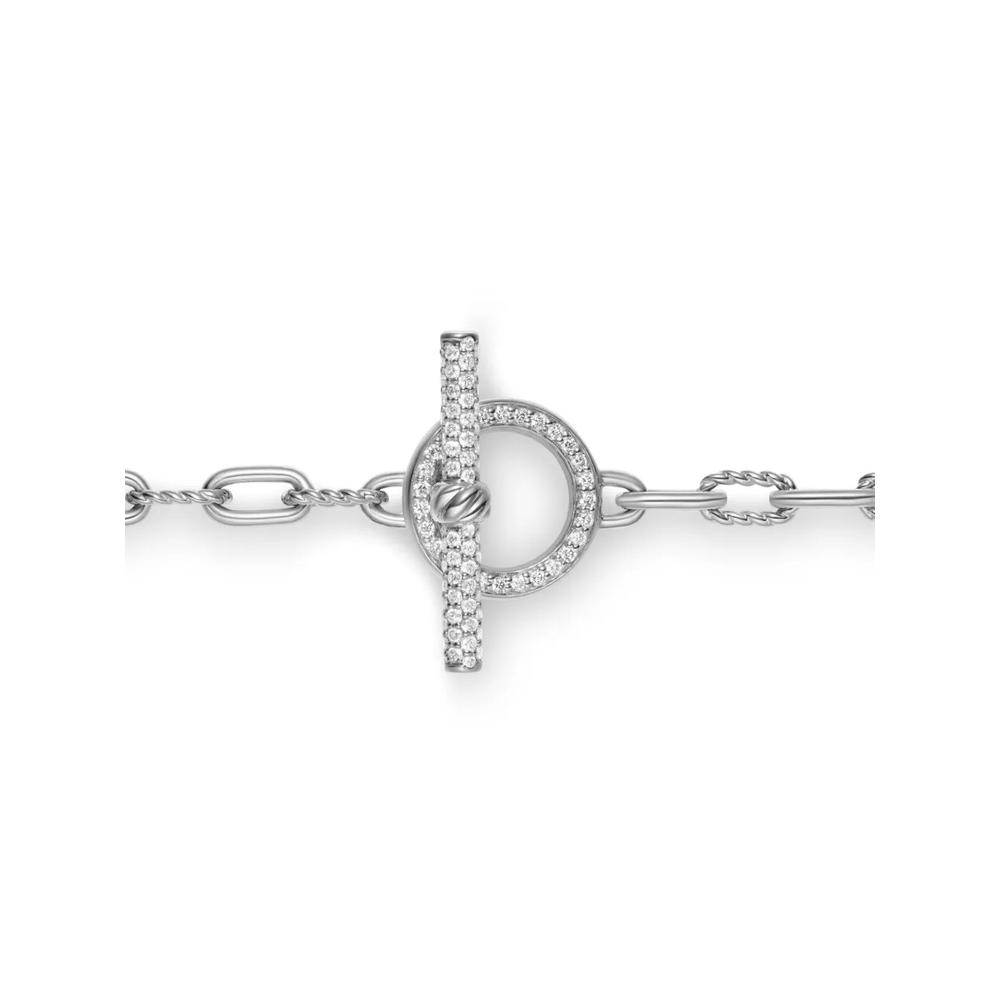 Серебряное колье DY Madison с бриллиантами (3 мм) 1
