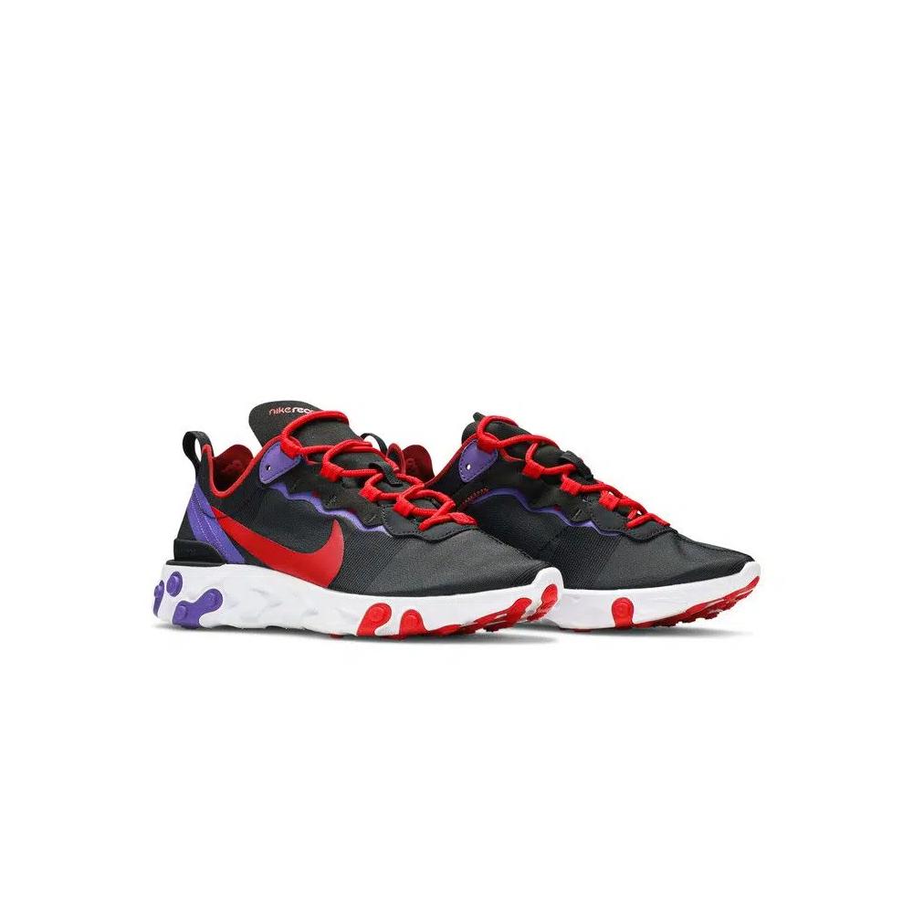 Кроссовки Nike Wmns React Element 55 'Black Red Purple' 8