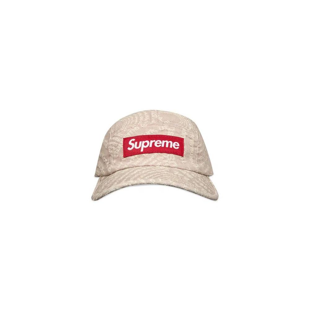 Кепки Supreme Circles Jacquard Denim Camp Cap 'Brown' 1