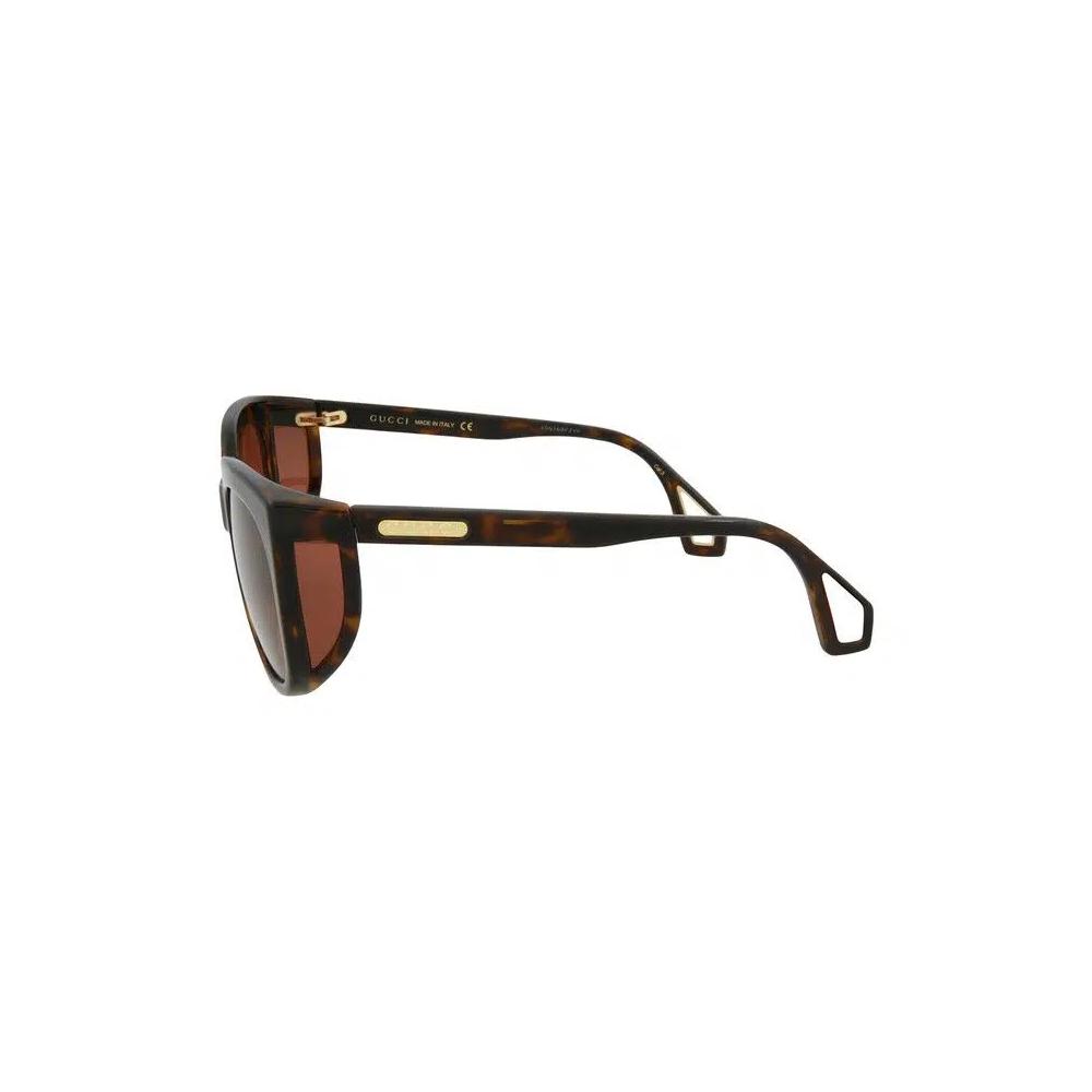 Gucci Square-Frame Injection Sunglasses 'Гавана коричневый' 3