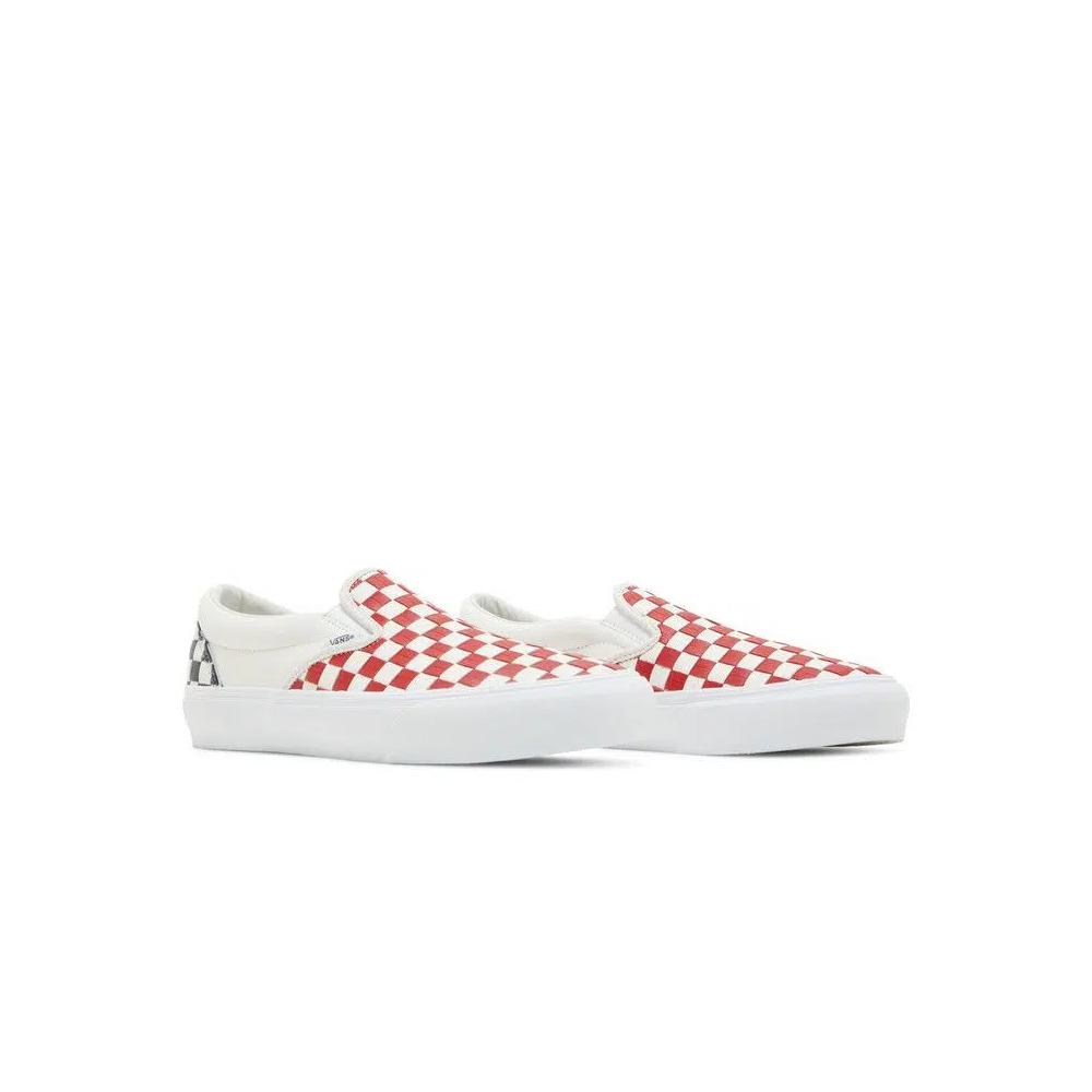 Слипоны Vans Classic Slip-On VLT LX 'Leather Woven - Red' 8