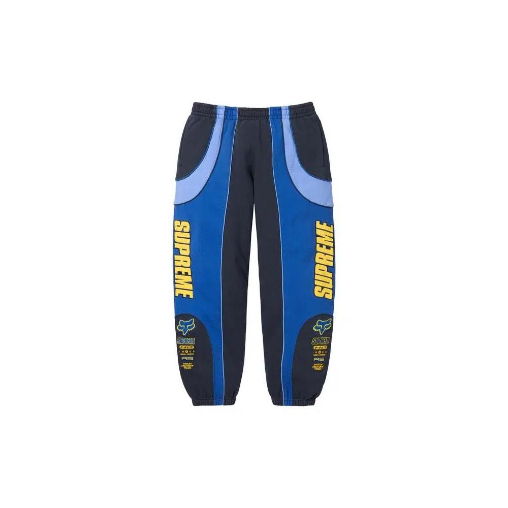 Спортивные штаны Supreme x Fox Racing Sweatpant 'Navy' 1
