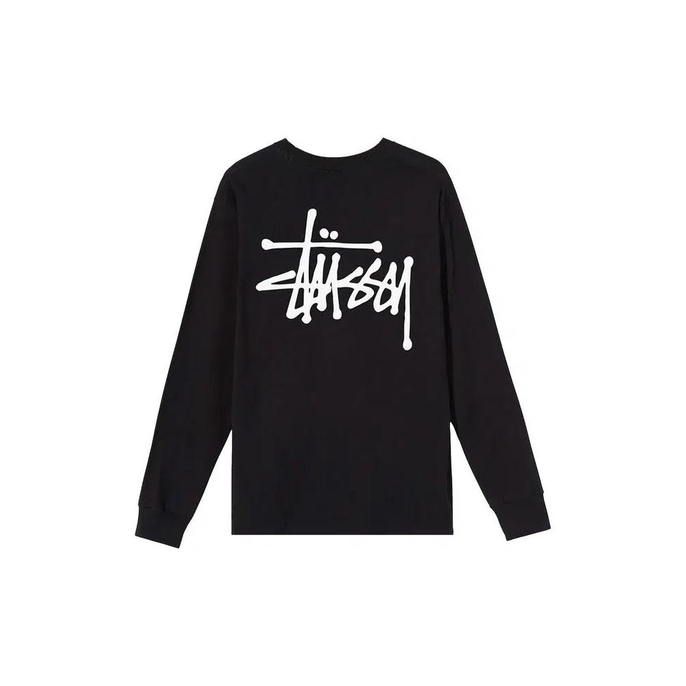 Футболки Stussy Basic Long-Sleeve Tee 'Black' 2