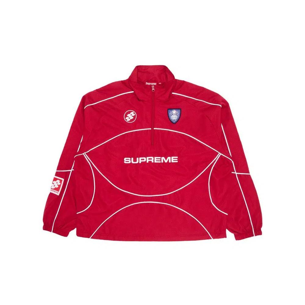 Куртки Supreme Reflective Piping Pullover 'Red' 1