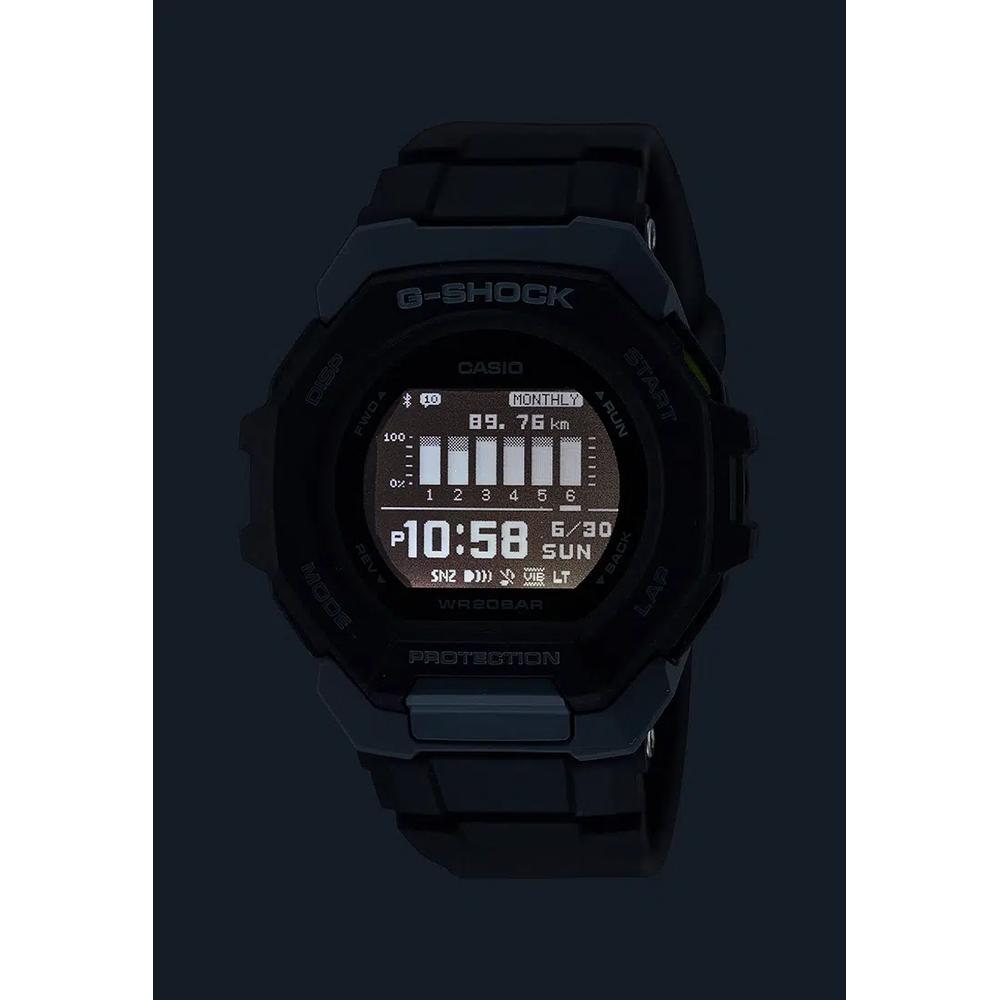 G-Squad Мужские цифровые часы GBD-300-1 Черный ремешок из смолы с Bluetooth 4