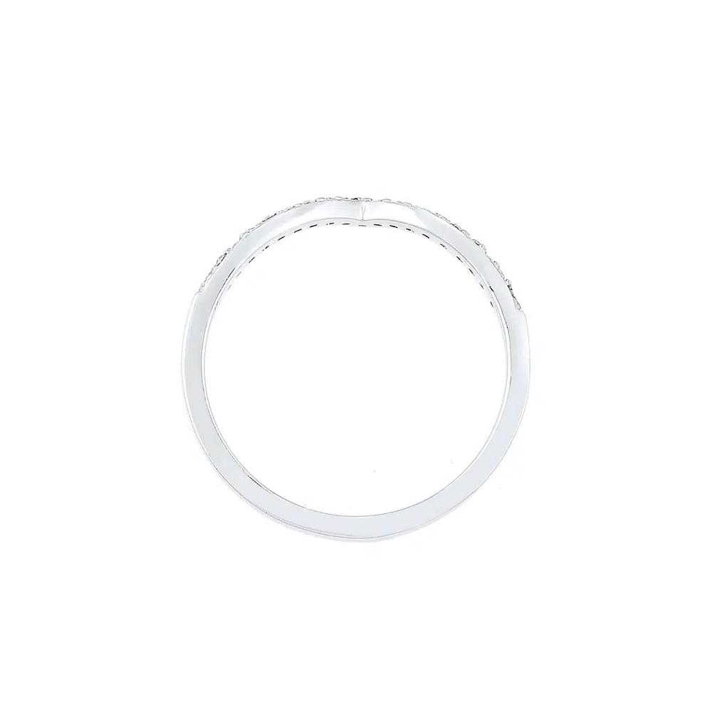 Кольцо Chevron с кристаллами Swarovski® — серебро 925 пробы 4