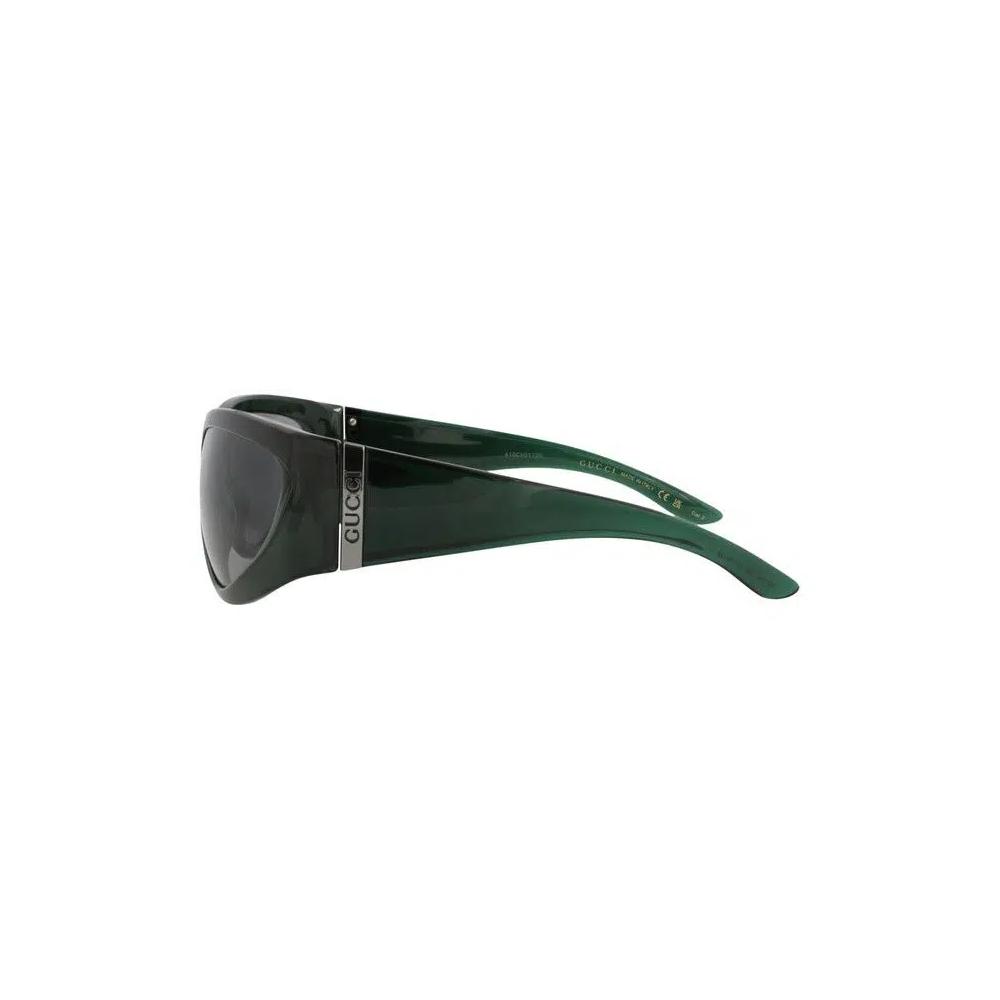 Солнцезащитные очки Gucci Shield-Frame Injection 'Green/Grey' 3