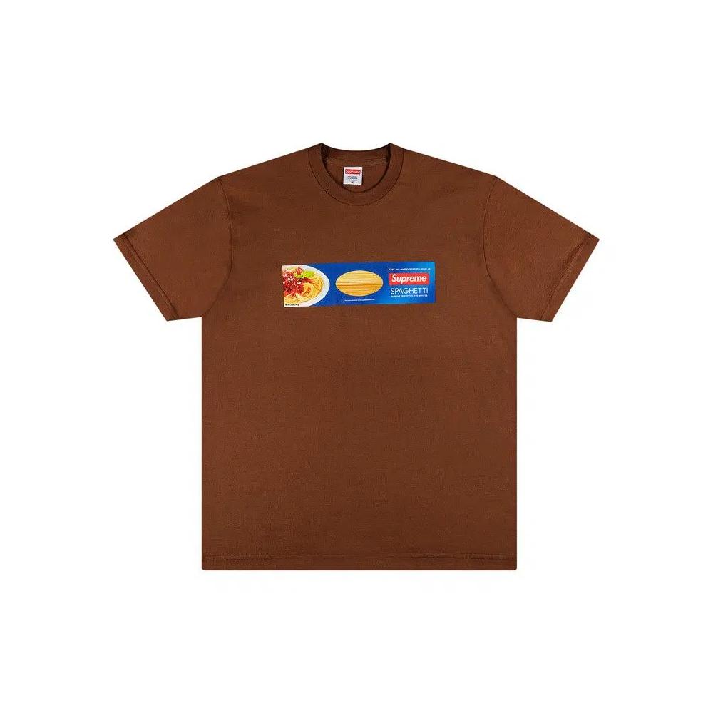 Футболка Supreme Spaghetti Tee «Коричневый» 1