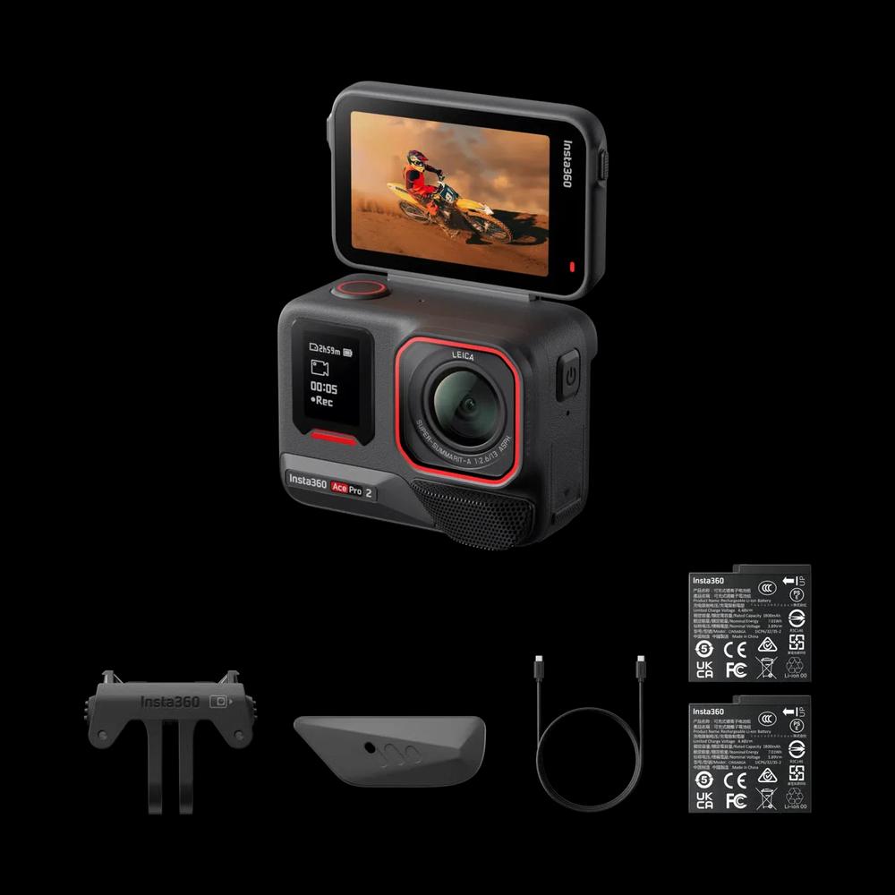 Insta360 Ace Pro 2 экшн-камера - Dual Battery комплект для увеличения автономности 4