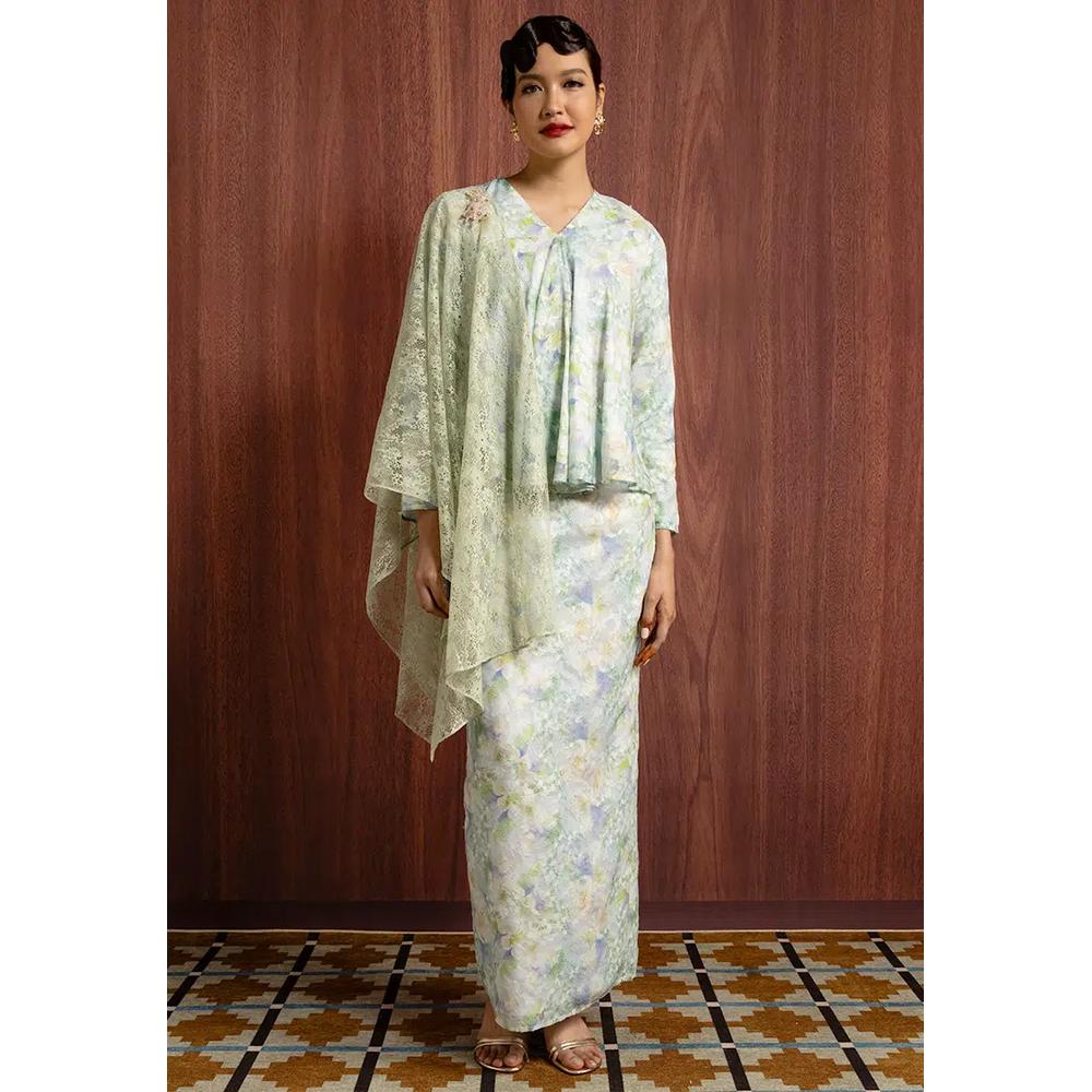 КОМПЛЕКТ ARINA KEBAYA С ШАЛЬЮ 1