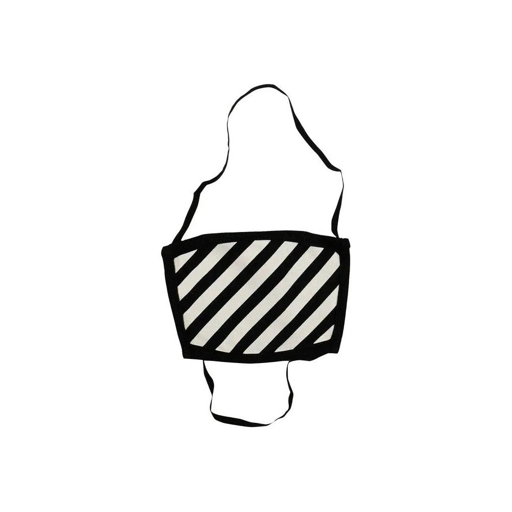 Маски Off-White Diag Face Mask 'Black/White' 1