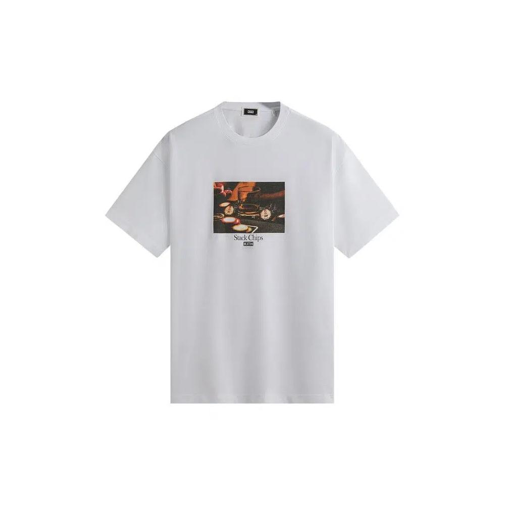 Футболки Kith Stack Chips Tee 'White' 1