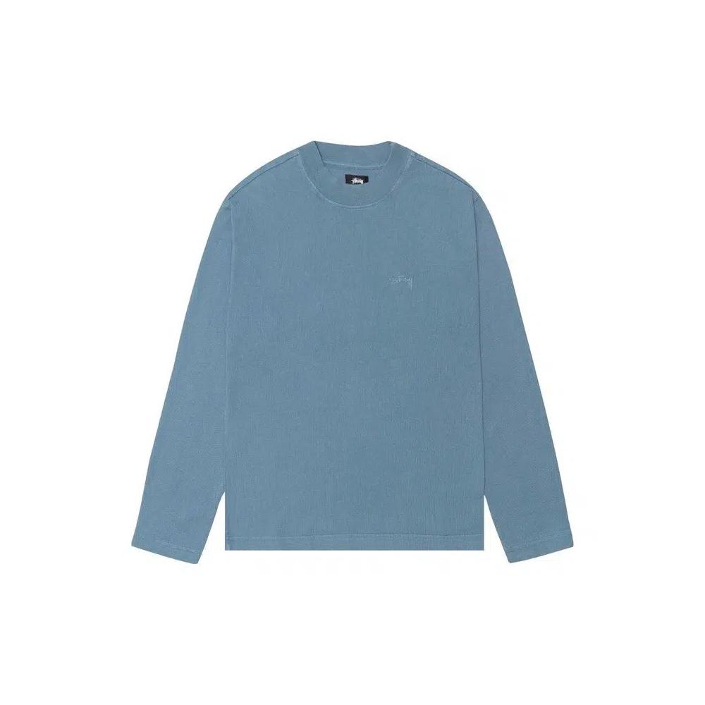 Топы Stussy Dyed Long-Sleeve Mock Neck Tee 'Blue' 1