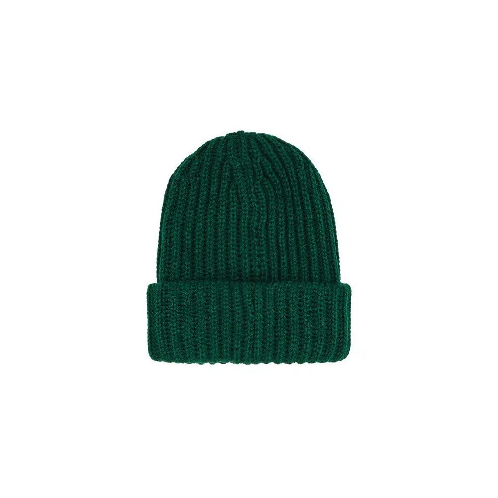 Бини Supreme Classic Logo Chunky Ribbed Beanie 'Dark Green' 2