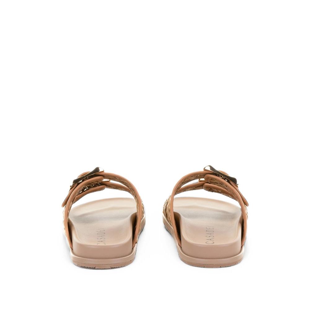 Birky buckle-fastening woven flat sandals 3