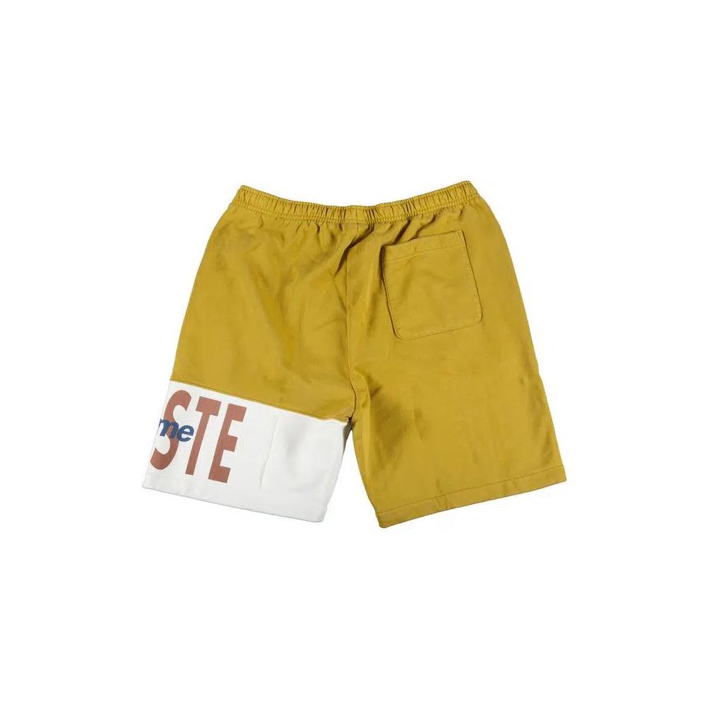 Шорты Supreme x Lacoste Logo Panel Sweatshort 'Gold' 2