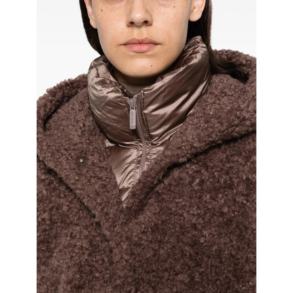 hooded teddy-texture jacket 5