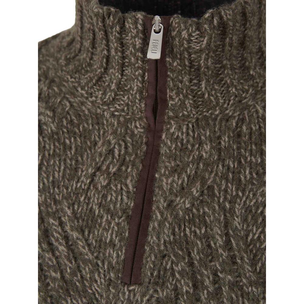 quarter-zip cable-knit sweater 3