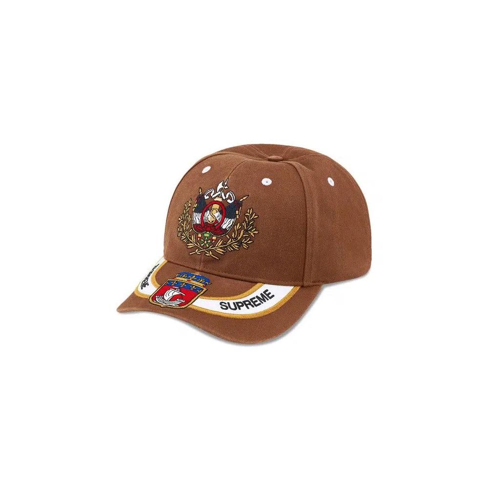 Бейсболки Supreme Crest 6-Panel 'Brown' 1