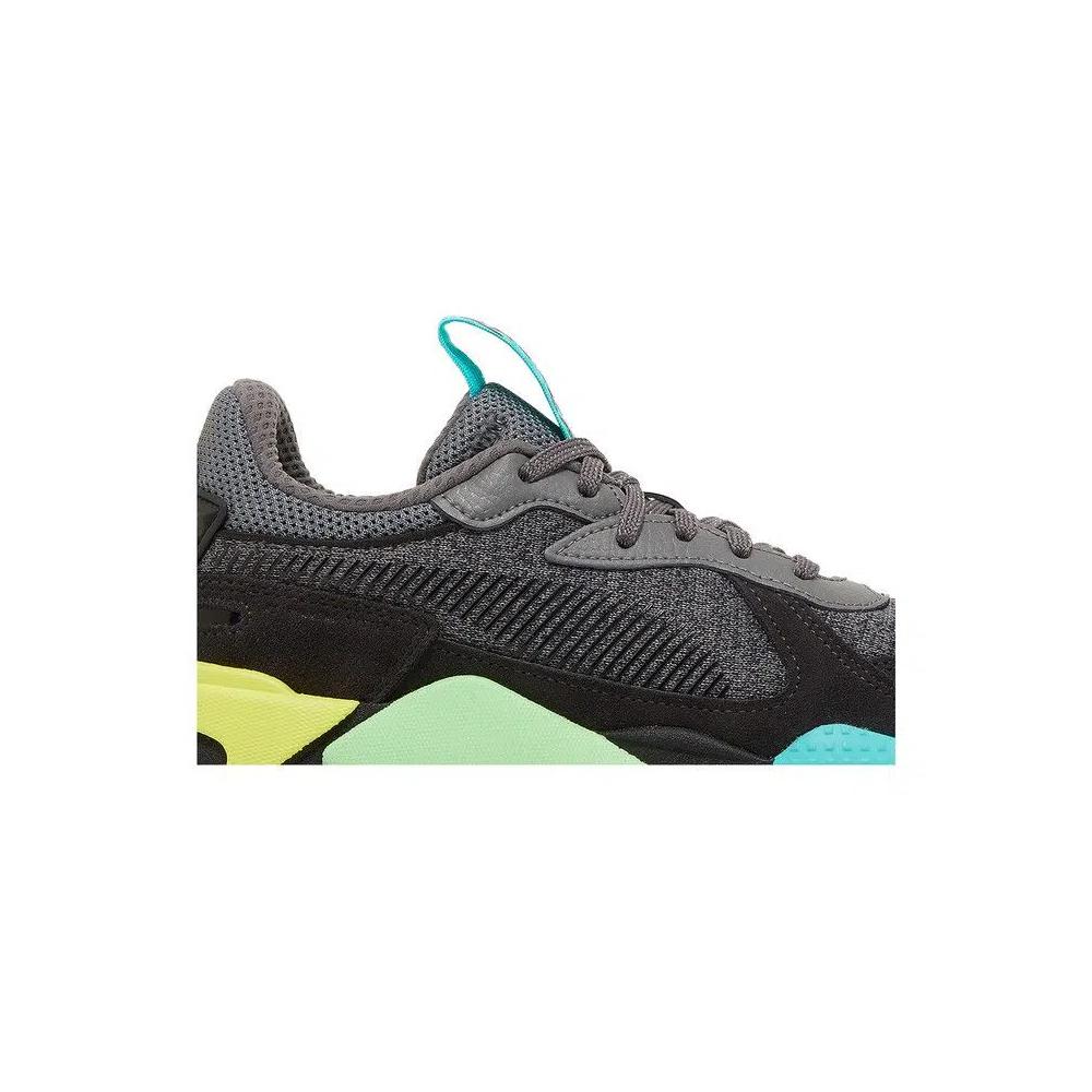 Кроссовки Puma RS-X Highlighter Jr 'Castlerock Fluorescent Yellow' 2
