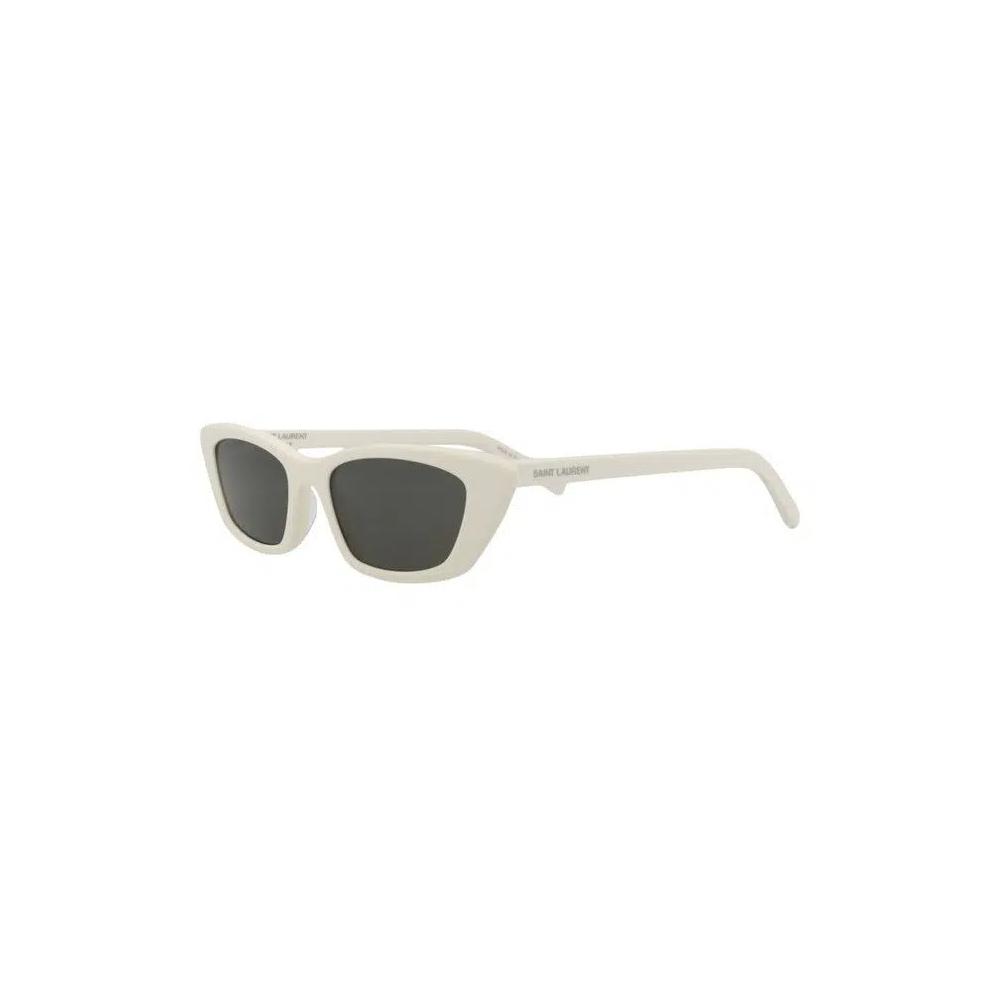 Солнцезащитные очки Saint Laurent 'Кошачий глаз' 'White/Grey' 3