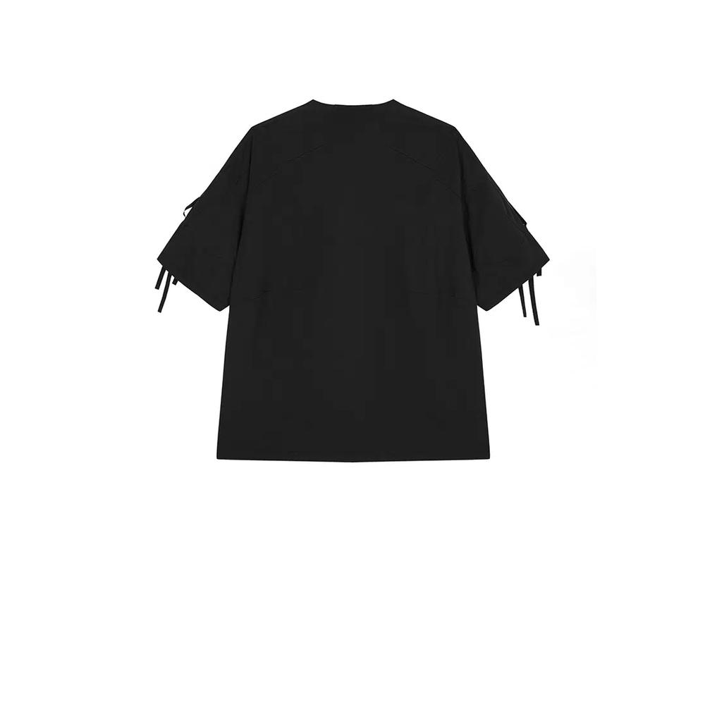 Хлопковая футболка OVERSIZE с коротким рукавом и пэчворком 8