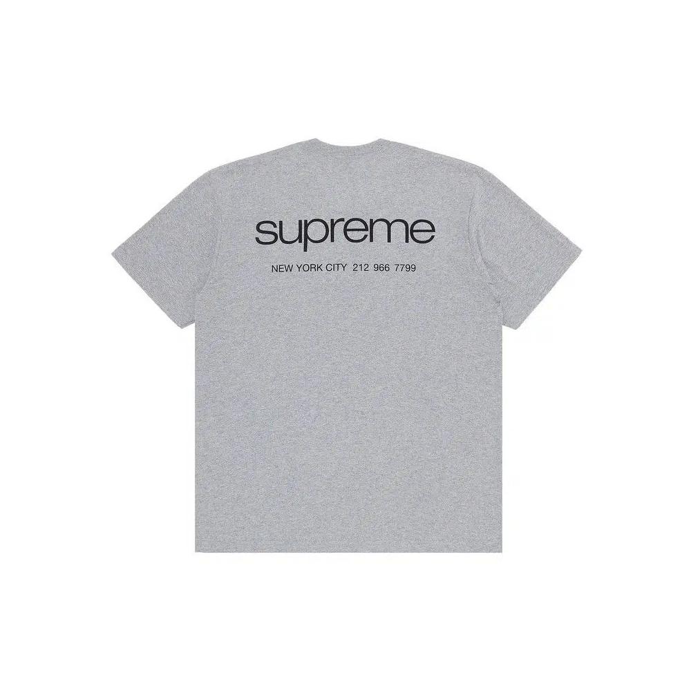 Футболки Supreme NYC Tee 'Heather Grey' 2