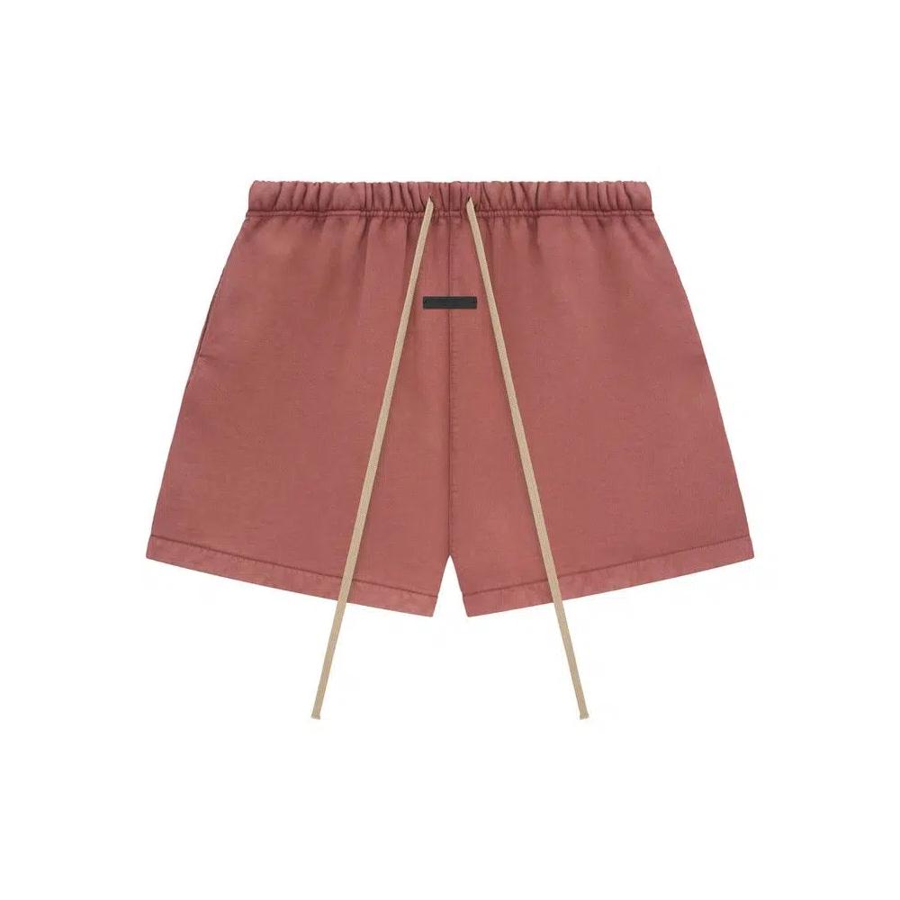 Шорты Fear of God Essentials Heavy Fleece Soccer Short 'Crimson' 1