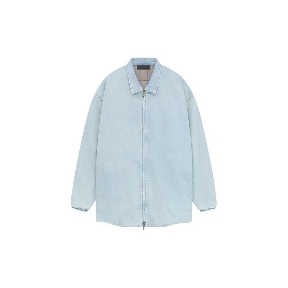 Джинсовые куртки Fear of God Essentials Filled Shirt Jacket 'Light Washed Denim' 1