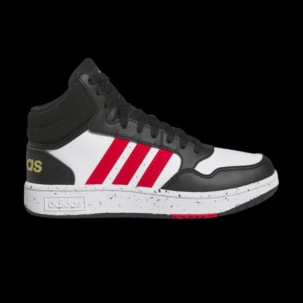 Кроссовки Adidas Hoops Mid J 'Black White Vivid Red' 1