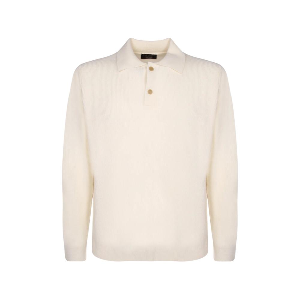 ribbed-knit polo shirt 1