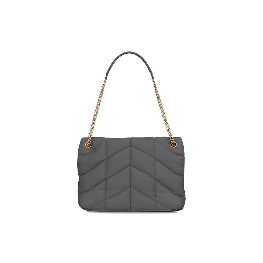 Сумки через плечо Saint Laurent Puffer Medium Chain Bag «Шторм» 2