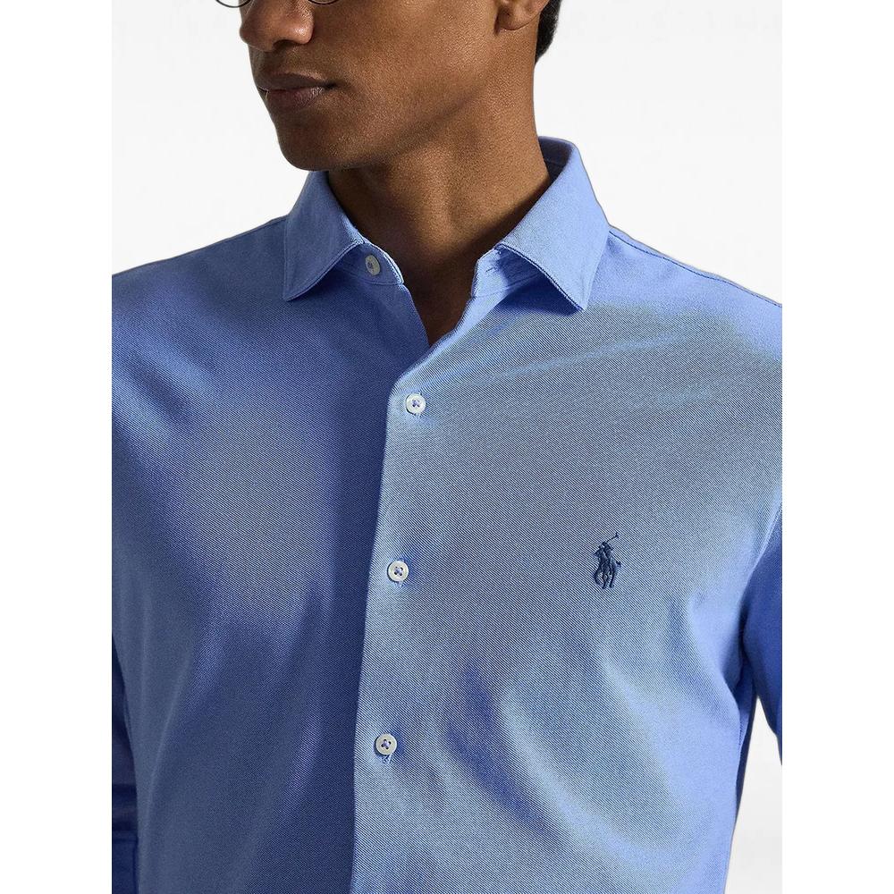 logo-embroidered button-down shirt 4
