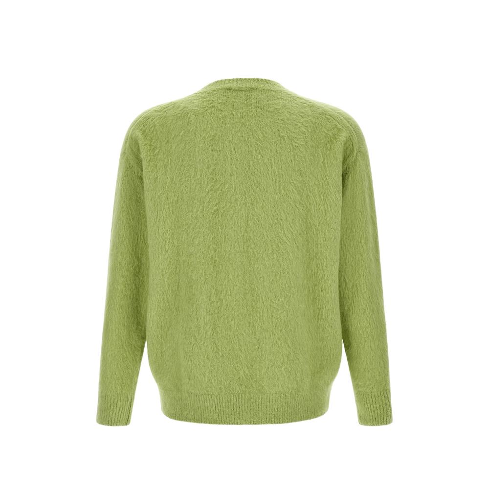 gauze-finish crew-neck sweater 2