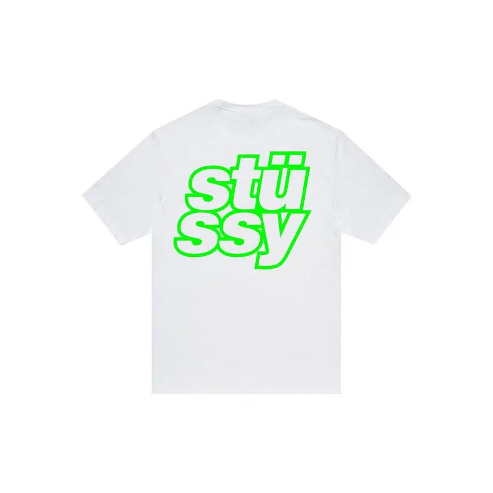 Футболка Stussy Stacked Tee 'Белый' 2