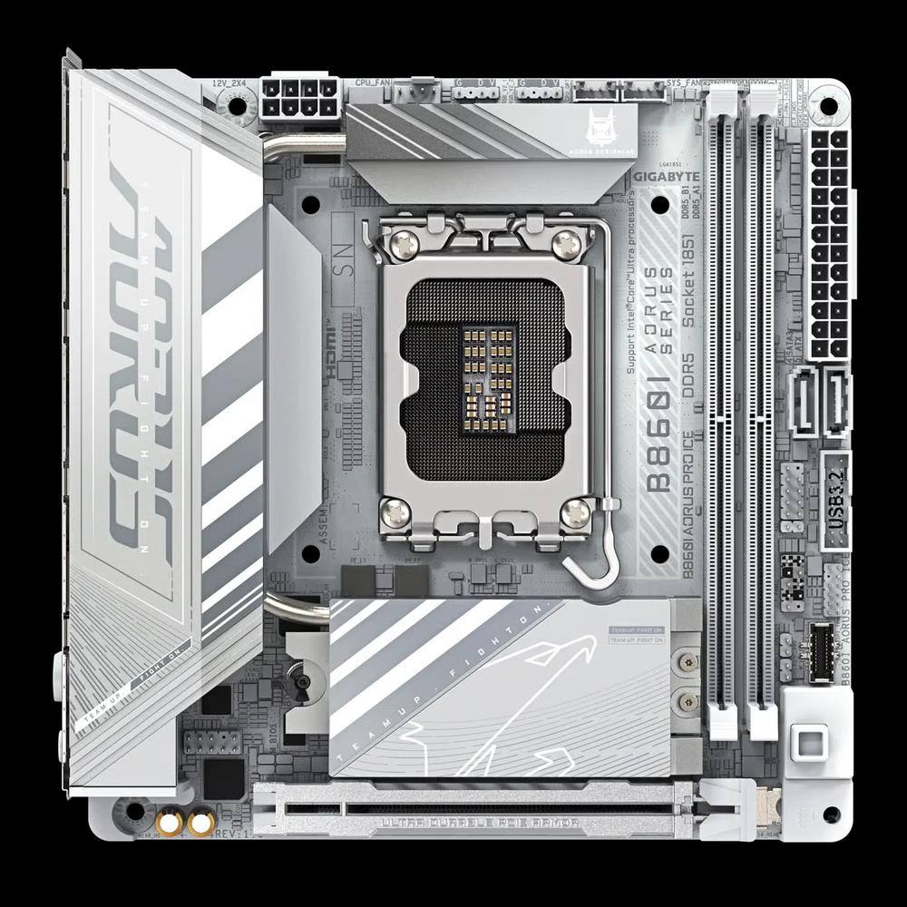 GIGABYTE B860I AORUS PRO ICE ITX белая материнская плата (DDR5) 2