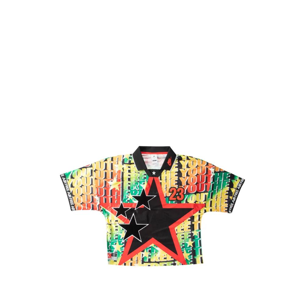 x Free The Youth graphic-print star-patch t-shirt 1